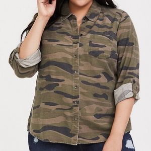 Torrid Relaxed Twill Camo